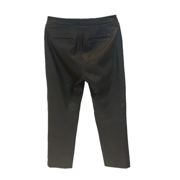 Club Monaco Black Leather Pants - Picture 2 of 7